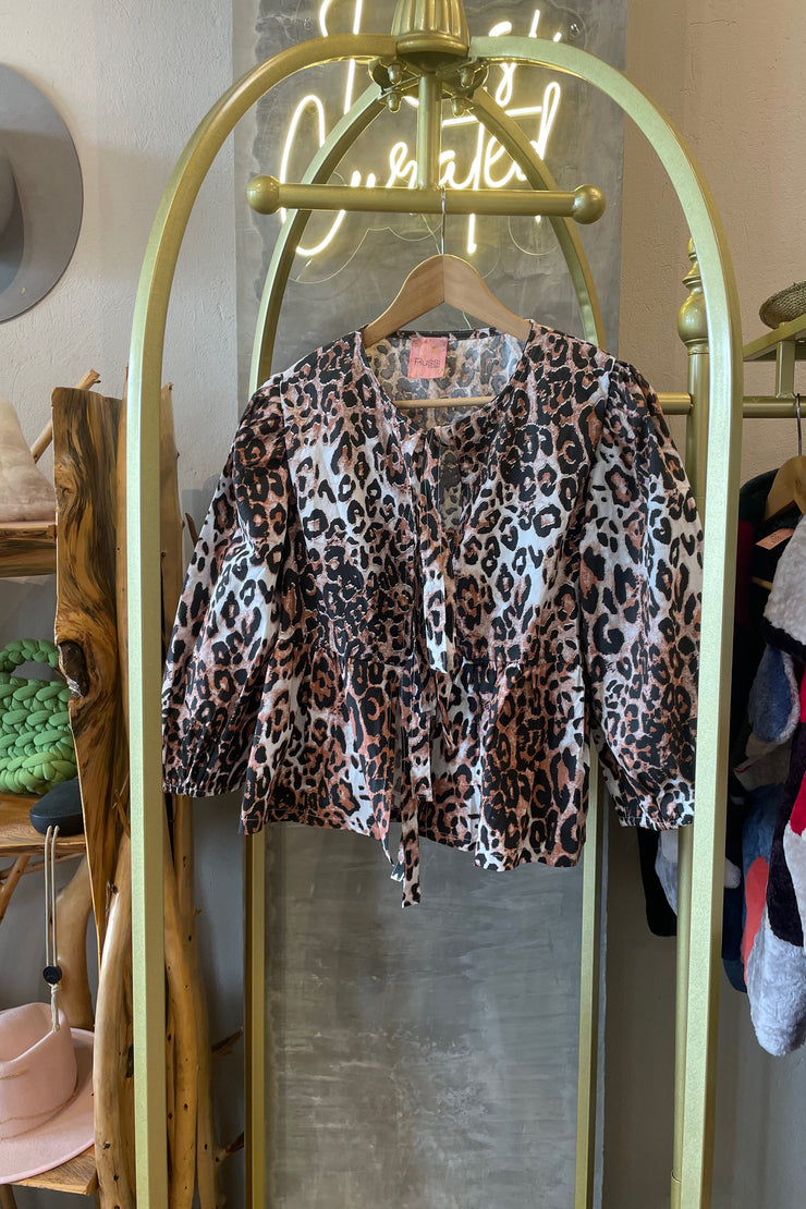 A Coruña animal print blouse