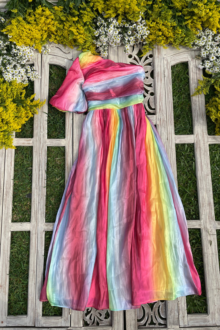 Rainbow maxi dress