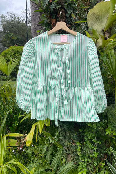A Coruña green blouse (caros clóset)