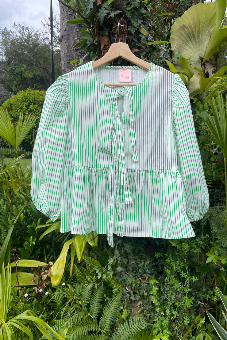 A Coruña green blouse (caros clóset)