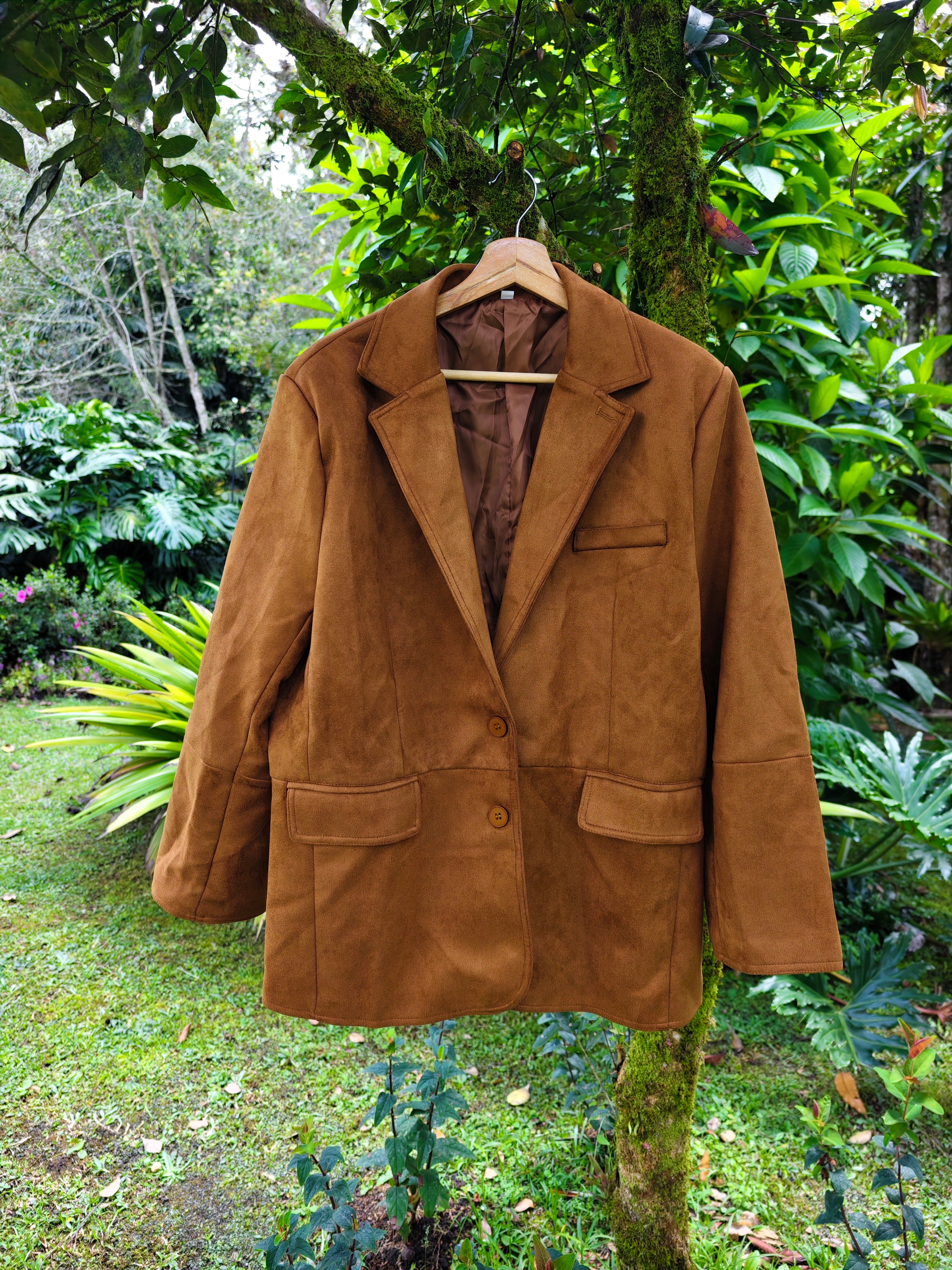 Suede coat