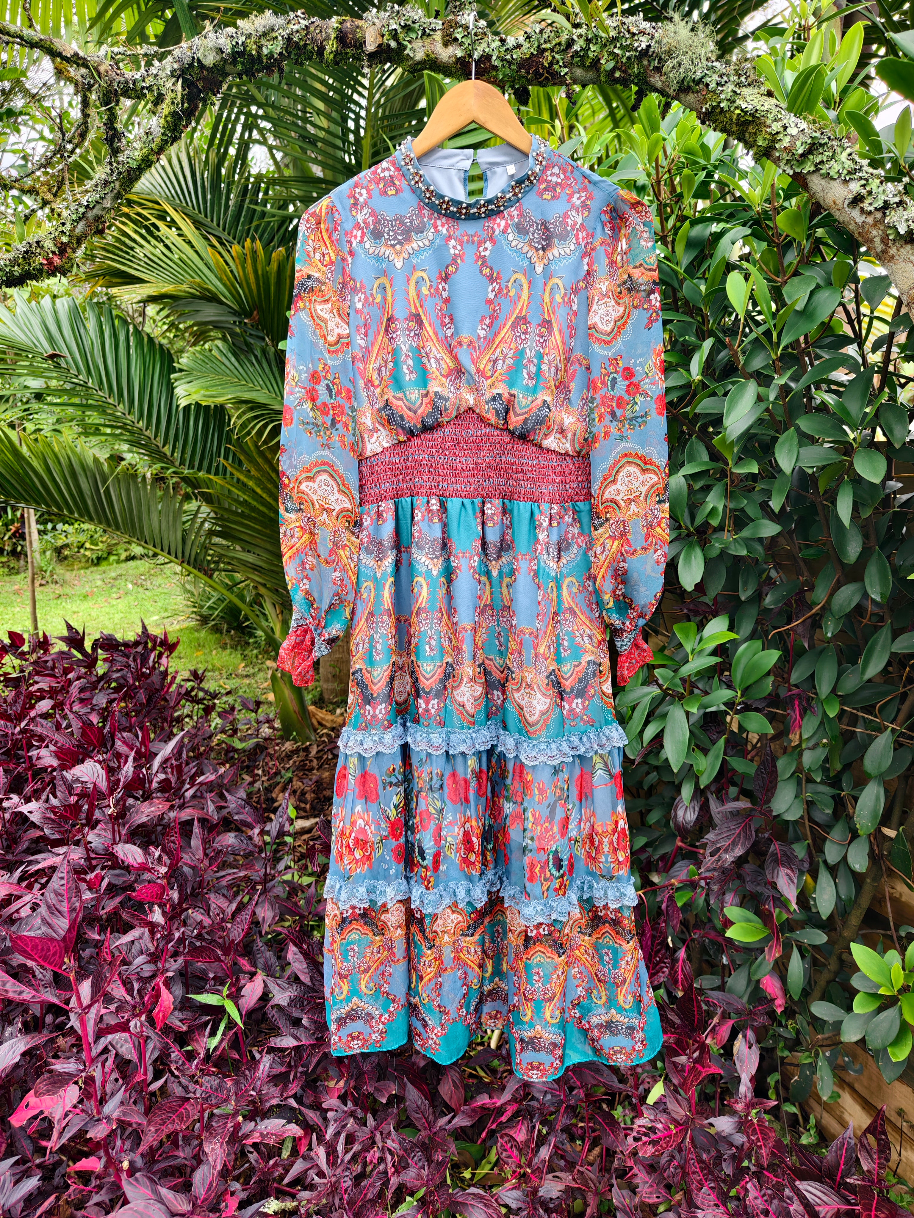 Opera midi dress