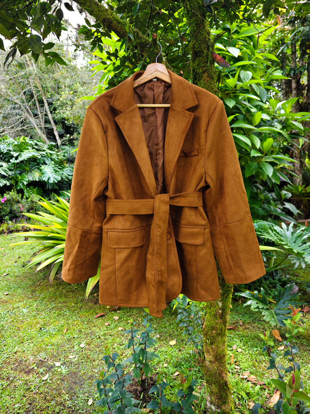 Suede coat