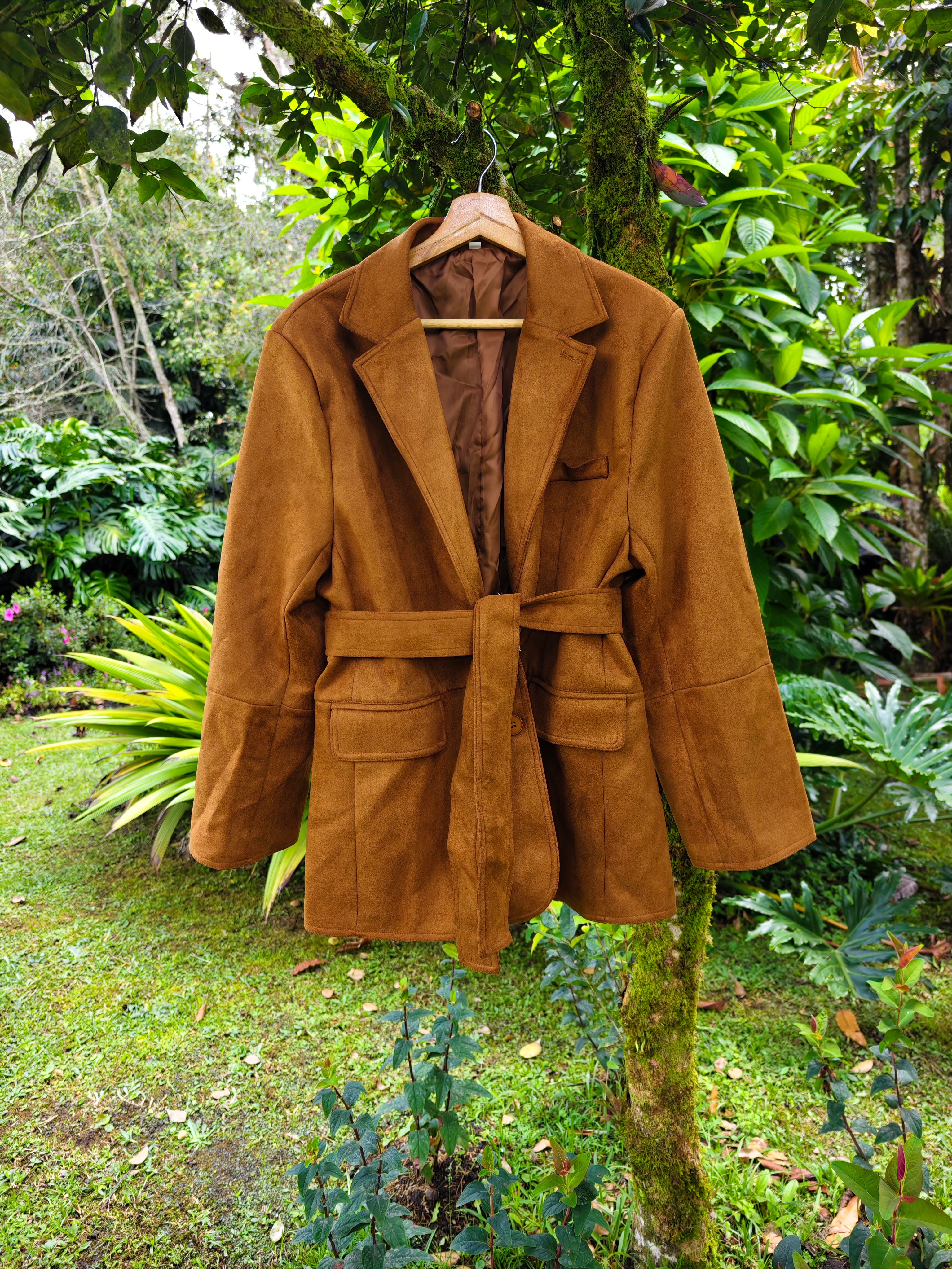 Suede coat