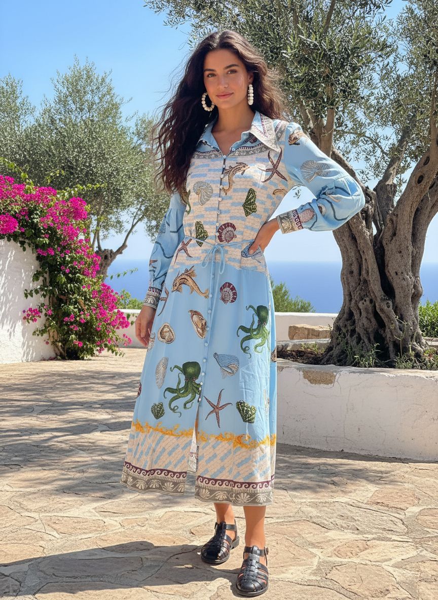 Atlantis midi dress